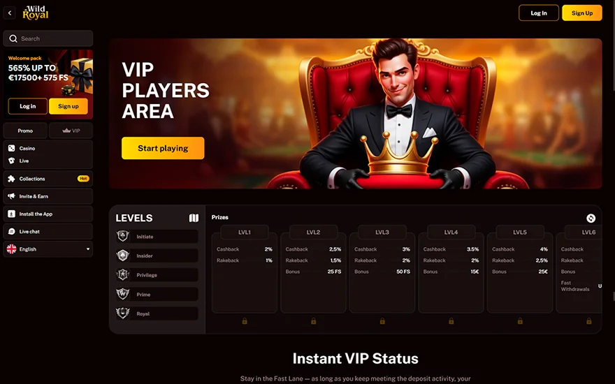 Wildroyal VIP programma